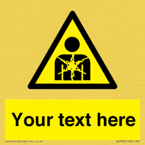 Custom Warning substance or mixture presenting a health hazard